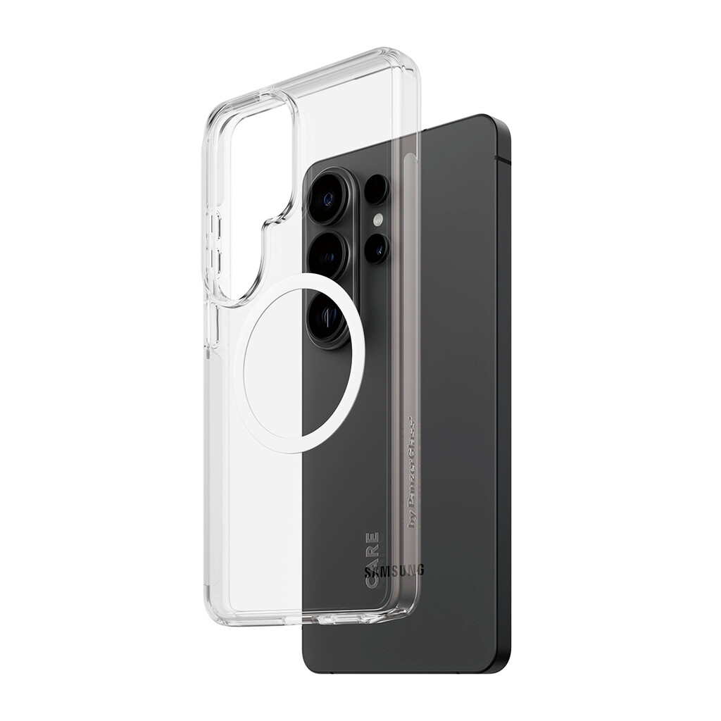 PanzerGlass CARE™ by ® Urban Explorer Case Transparent w. White Qi Samsung Galaxy S26 Ultra mobiele telefoon behuizi