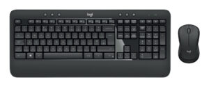 Logitech 920-008677 toetsenbord Inclusief muis Universeel RF Draadloos QWERTZ Zwitsers Zwart