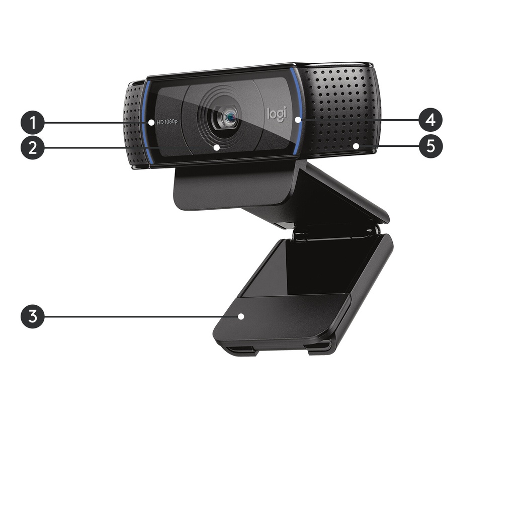 Logitech C920 Pro HD webcam 3 MP 1920 x 1080 Pixels USB Zwart - Afbeelding 14