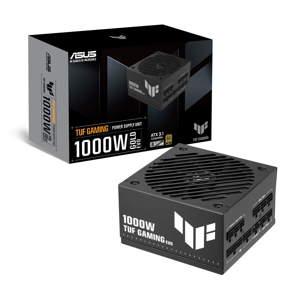 ASUS TUF Gaming 1000W Gold EVO power supply unit 20+4 pin ATX ATX Zwart - Afbeelding 10