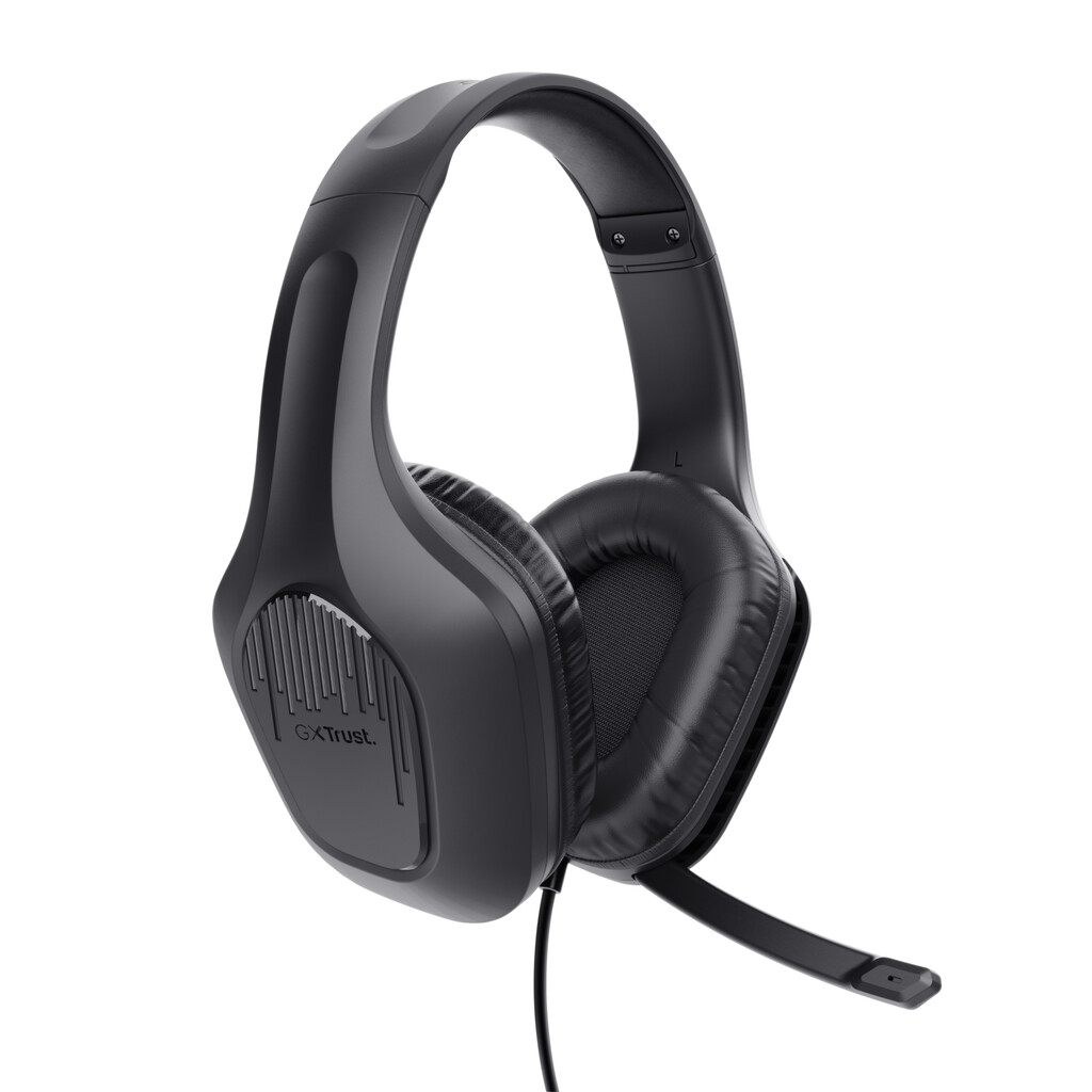 Trust GXT 415 Zirox Lichtgewicht gaming‑headset – gaming headset – bedrade headset – inklapbare microfoon – Zwart - Afbeelding 2