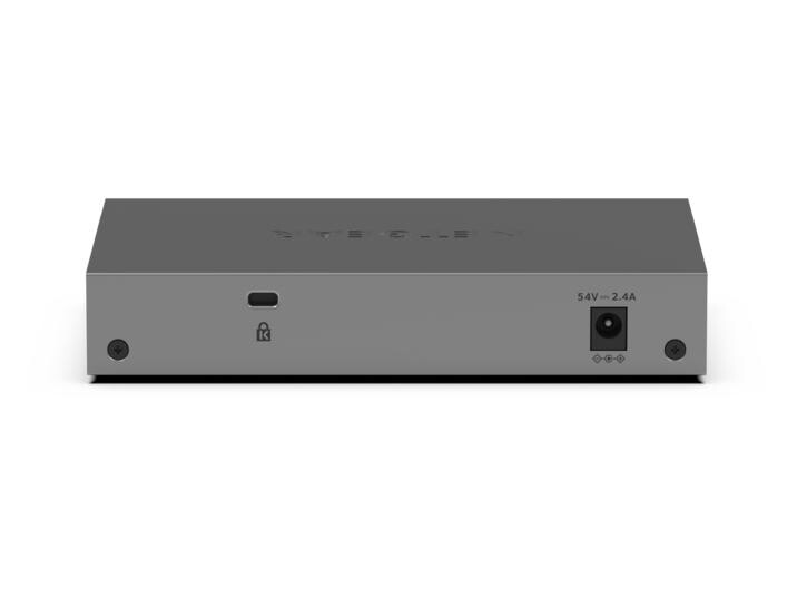 NETGEAR GS105EPP Unmanaged Gigabit Ethernet (10/100/1000) Power over Ethernet (PoE) Bureaublad-/wandmontage Grijs - Afbeelding 5