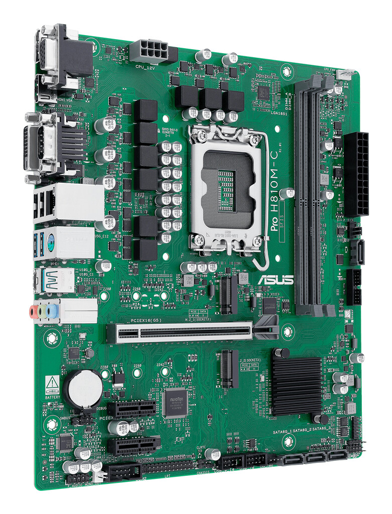 ASUS PRO H810M-C-CSM Intel H810 LGA 1851 (Socket V1) micro ATX - Afbeelding 3