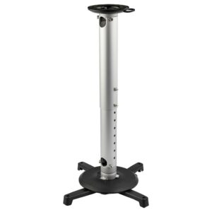 StarTech.com Universele Beamer Plafondbeugel - Solide Beamer Beugel in Hoogte Verstelbaar van 12,5 tot 57 cm van plafond - Max 1