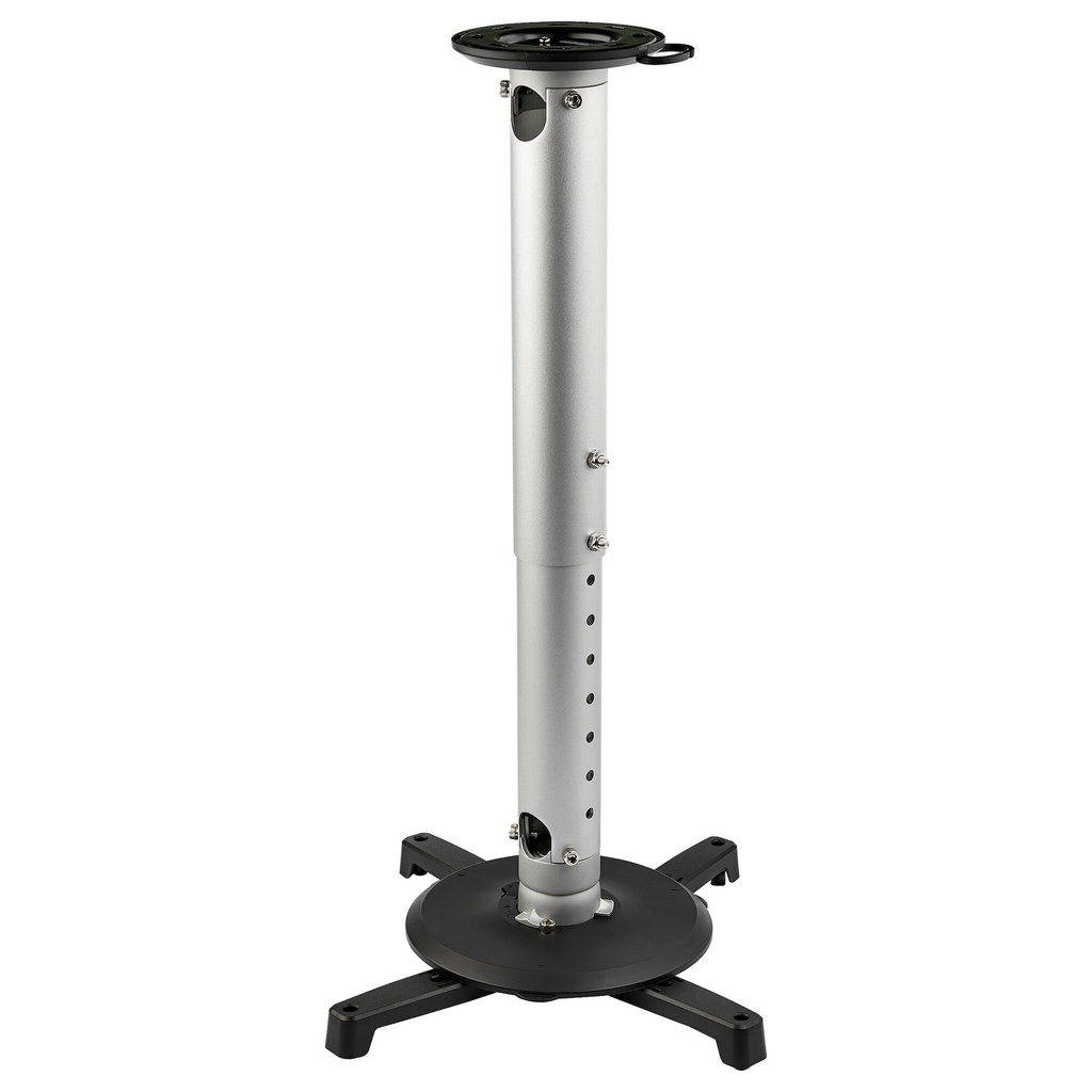 StarTech.com Universele Beamer Plafondbeugel - Solide Beamer Beugel in Hoogte Verstelbaar van 12,5 tot 57 cm van plafond - Max 1