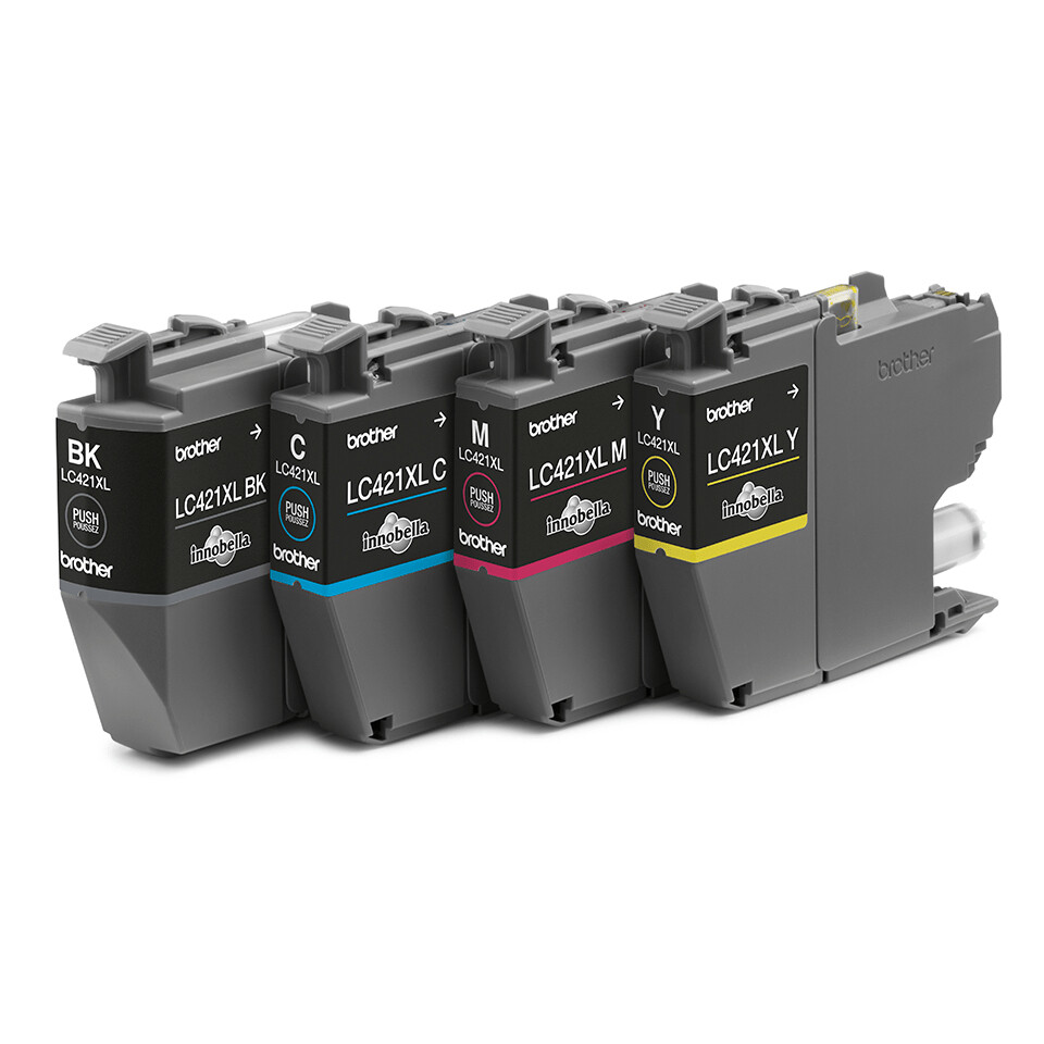 Brother LC-421XLVAL PagePack 4 stuk(s) Origineel Hoog (XL) rendement Zwart, Cyaan, Magenta, Geel - Afbeelding 2