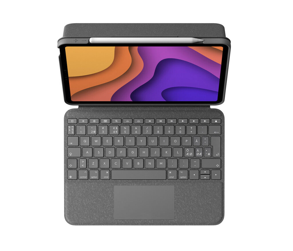 Logitech Folio Touch QWERTY Scandinavisch Smart Connector Grijs - Afbeelding 10