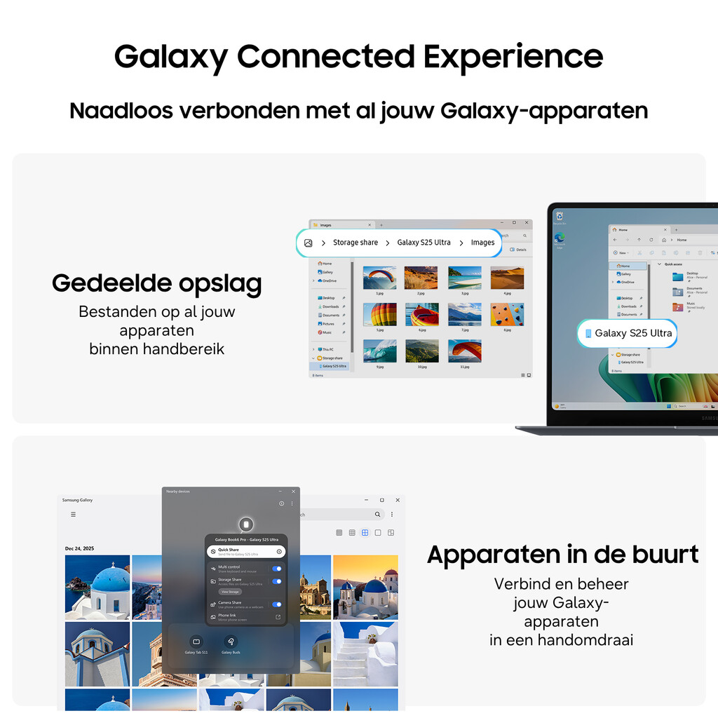 Samsung Galaxy Book6 Book6 16" W11Pro U7 32GB 512GB EE Gray Copilot+ PC Intel Core Ultra 7 355 Laptop 40,6 cm (16") WUXGA+ LPDDR - Afbeelding 15