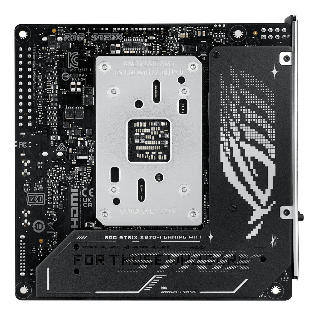 ASUS ROG STRIX X870-I GAMING WIFI AMD X870 Socket AM5 mini ITX - Afbeelding 17