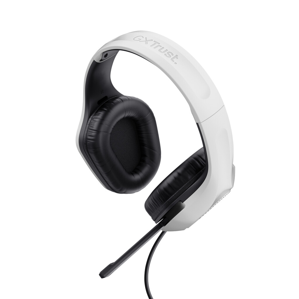 Trust GXT 415W Zirox Gaming Headset - Bedrade gaming koptelefoon – Opklapbare microfoon – 50 mm drivers – Wit - Afbeelding 4