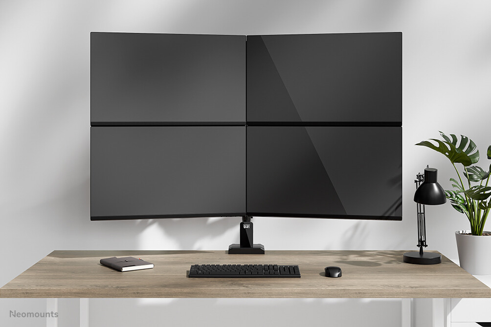 Neomounts DS60-600BL2-2 Quadruple monitorarm voor vier schermen 10-32" - Afbeelding 13