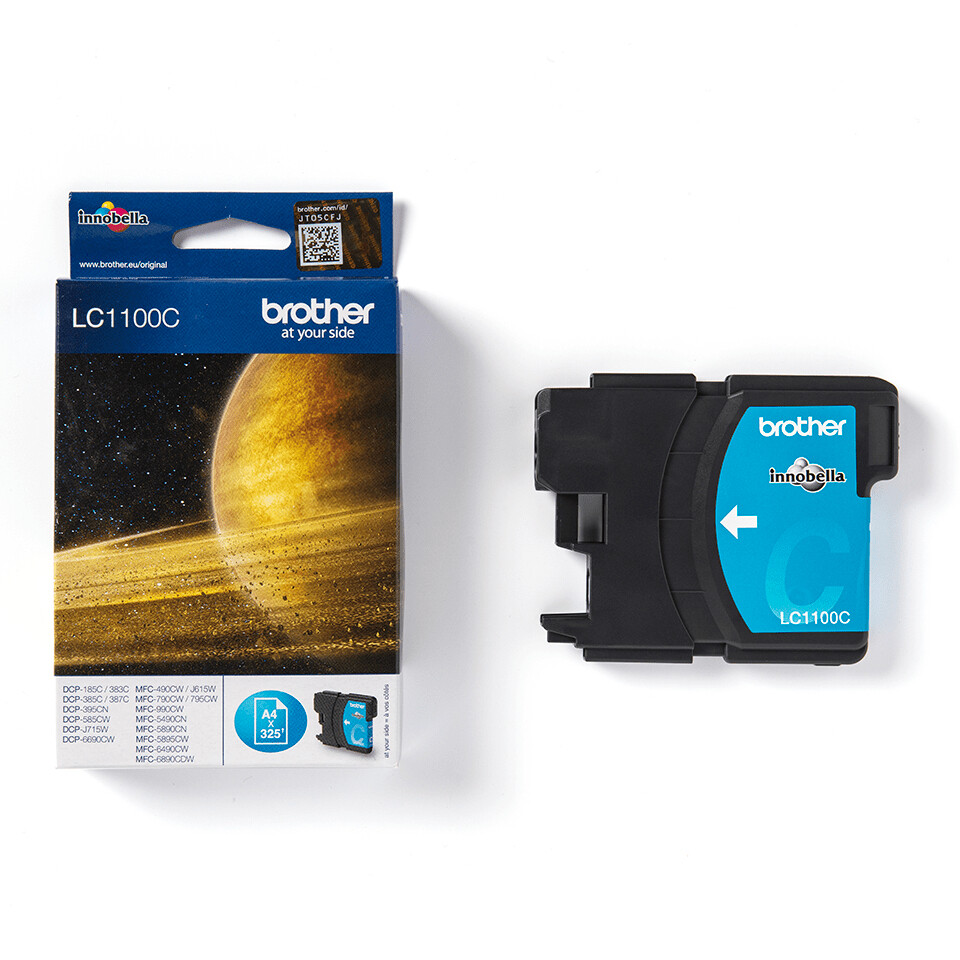 Brother LC1100C inktcartridge 1 stuk(s) Origineel Cyaan - Afbeelding 2