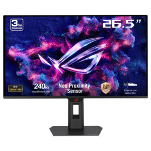 ASUS ROG Strix OLED XG27AQDMES computer monitor 67,3 cm (26.5") 2560 x 1440 Pixels Quad HD QD-OLED Zwart