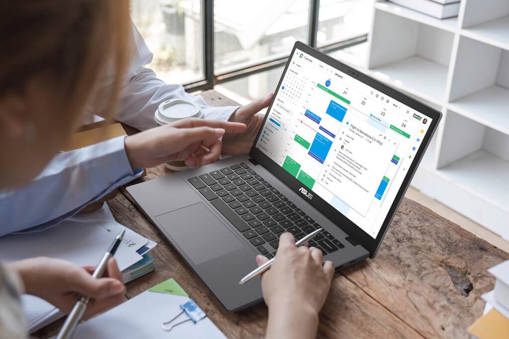 ASUS Chromebook Plus CX34 CB3402CVA-MW1632 Intel Core 3 100U 35,6 cm (14") Touchscreen Full HD 8 GB LPDDR5-SDRAM 128 GB UFS Wi-F - Afbeelding 11