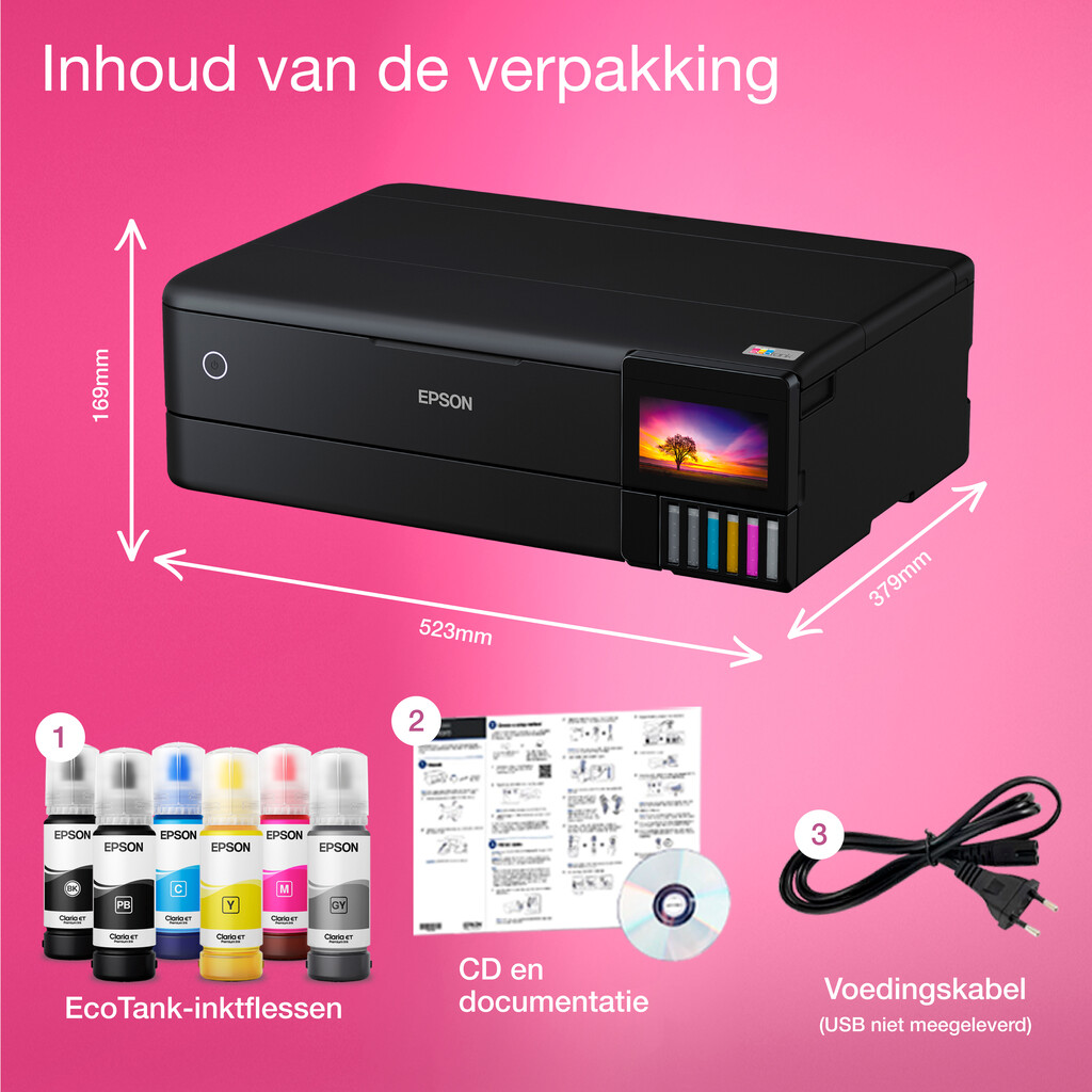 Epson EcoTank ET-8550 A3+ Wi-Fi-fotoprinter met inkttank - Afbeelding 27