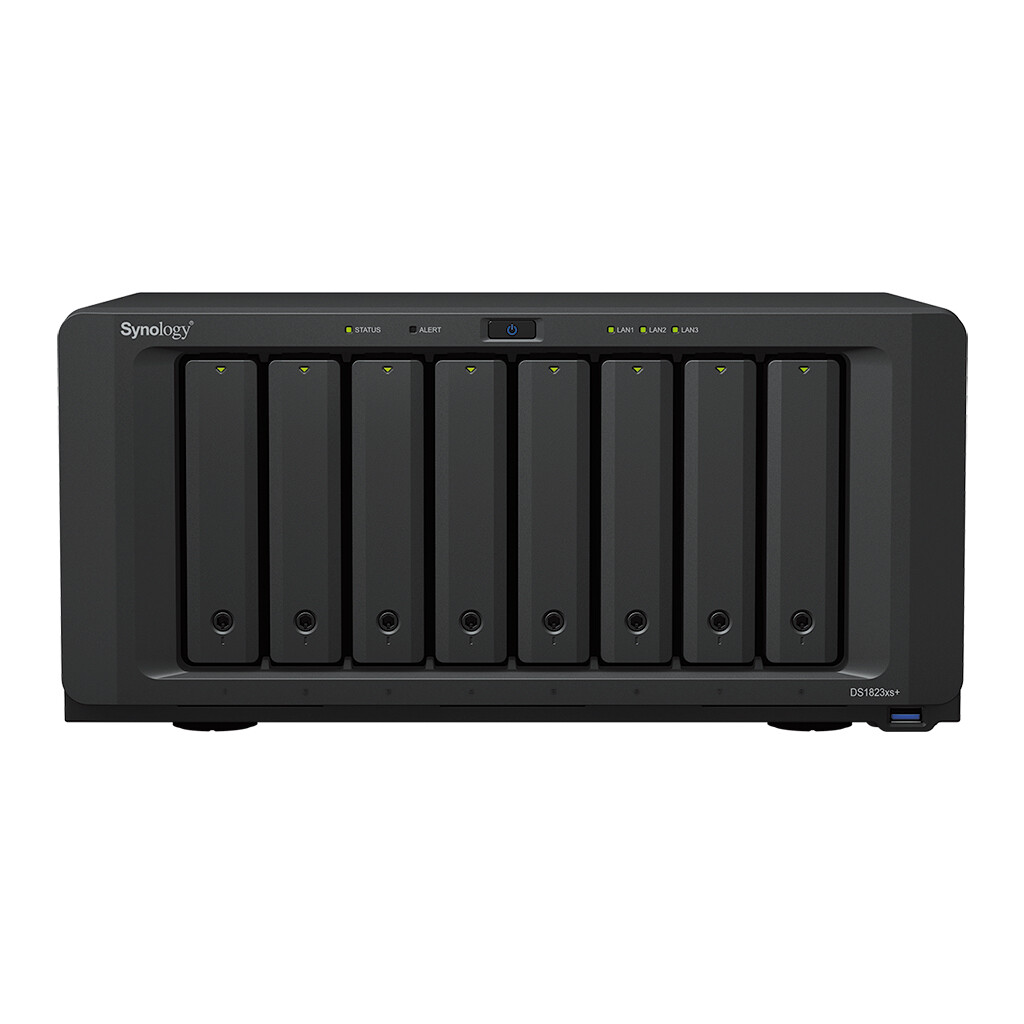 Synology DiskStation DS1823XS+ data-opslag-server NAS Tower Ryzen Embedded V1780B 8 GB DDR4 0 TB DiskStation Manager Zwart - Afbeelding 2