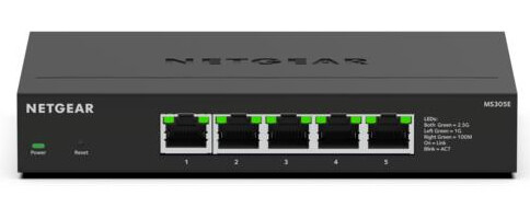 NETGEAR MS305E Unmanaged 2.5G Ethernet (100/1000/2500) Zwart - Afbeelding 2