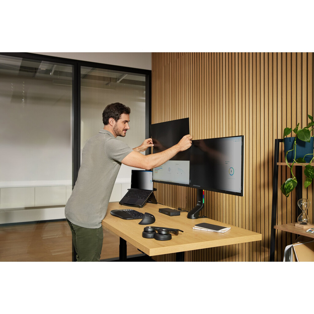 Kensington 2-way Removable Privacy Screen Filter voor Samsung F24T450GYU 24" Monitors 16:10 - Afbeelding 2