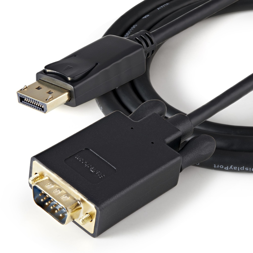 StarTech.com 91 cm lange DisplayPort-naar-VGA-adapterconverterkabel – DP naar VGA 1920x1200 - zwart - Afbeelding 4