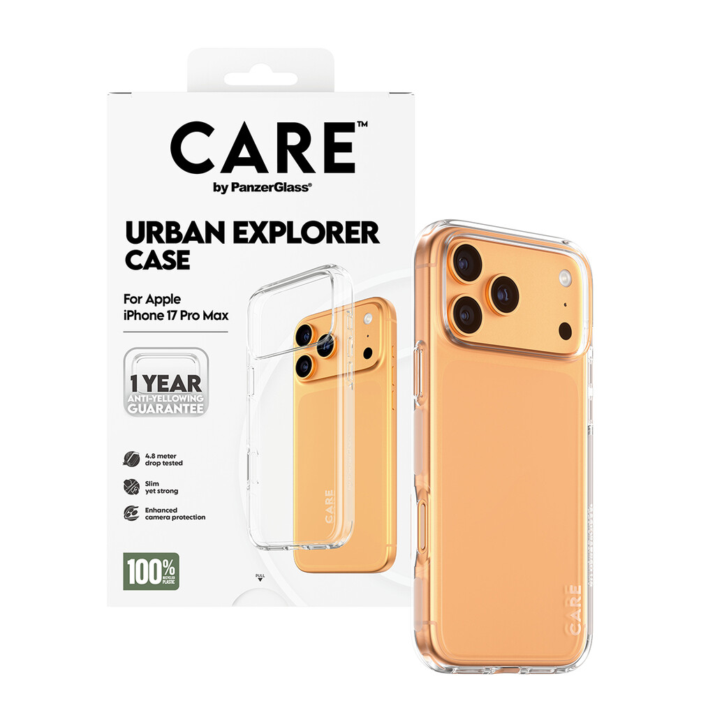 PanzerGlass CARE™ by ® Urban Explorer Case Transparent iPhone 17 Pro Max mobiele telefoon behuizingen Hoes Transparant - Afbeelding 5