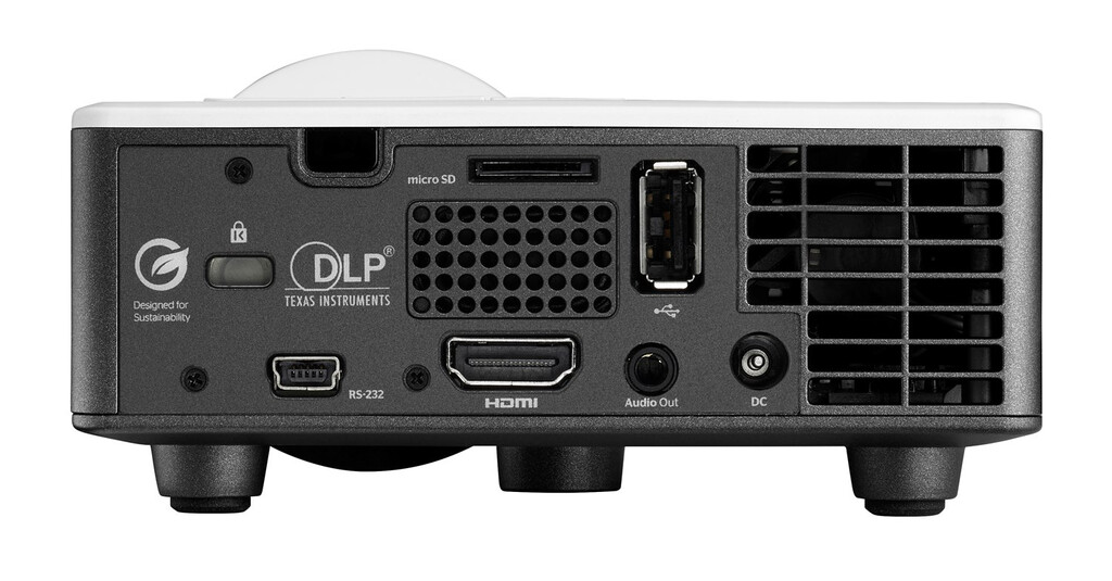 Optoma ML1050STi Projector met korte projectieafstand 535 ANSI lumens DLP WXGA (1280x800) 3D Zwart, Wit - Afbeelding 5