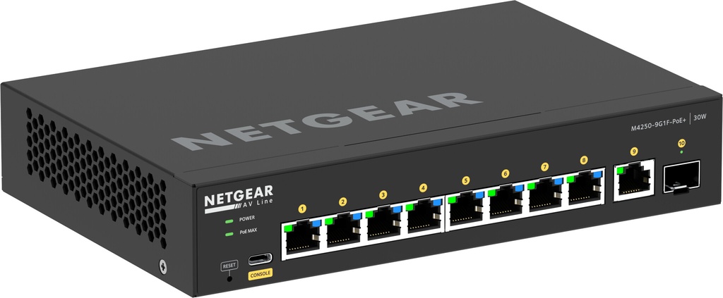 NETGEAR GSM4210PD Managed L2/L3 Gigabit Ethernet (10/100/1000) Power over Ethernet (PoE) Zwart - Afbeelding 9