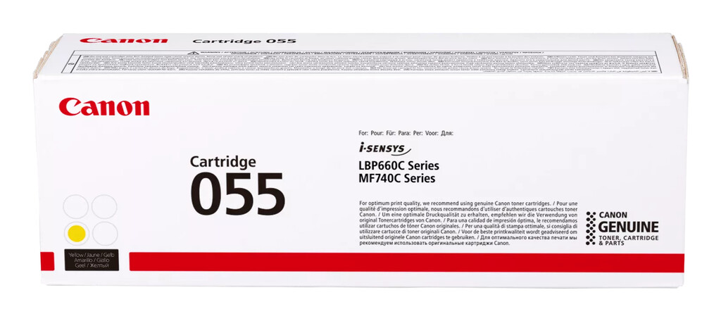 Canon 055 tonercartridge 1 stuk(s) Origineel Geel - Afbeelding 2