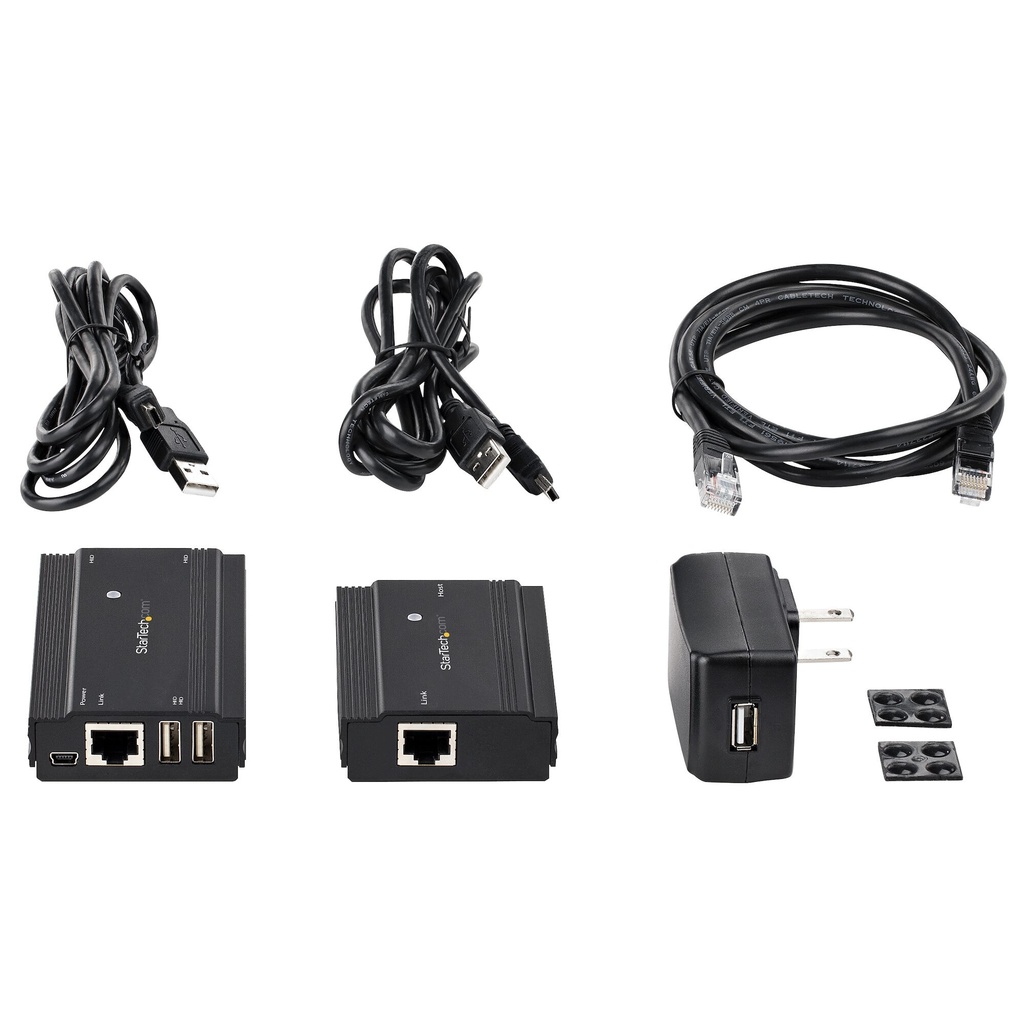StarTech.com 4-Port USB 2.0 Extender Hub over Single CAT5e/CAT6 Ethernet Kabel (RJ45) - 100m - USB Extender Hub Adapter Kit - M - Afbeelding 7