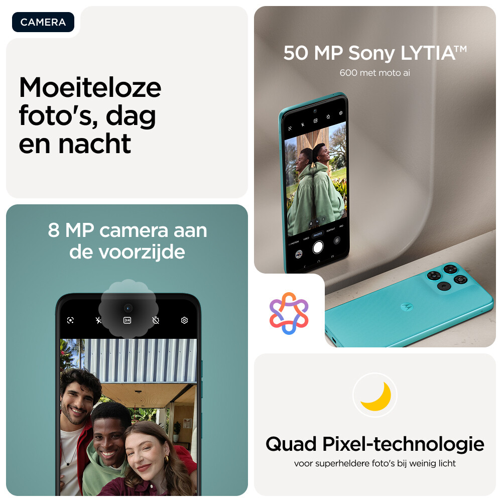 Motorola moto g57 power 17,1 cm (6.72") Dual SIM Android 16.0 5G USB Type-C 12 GB 256 GB 7000 mAh Turkoois - Afbeelding 7
