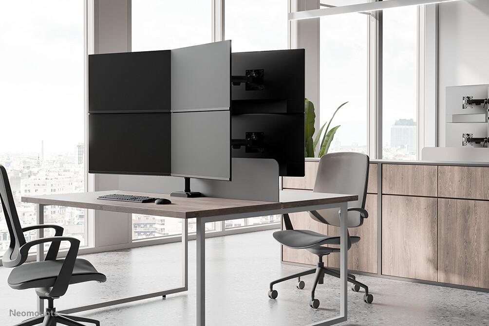 Neomounts DS60-600BL2-2 Quadruple monitorarm voor vier schermen 10-32" - Afbeelding 15