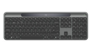 Logitech Signature Slim Solar + K980 toetsenbord Universeel RF-draadloos + Bluetooth QWERTY Deens, Fins, Noors, Zweeds Grafiet