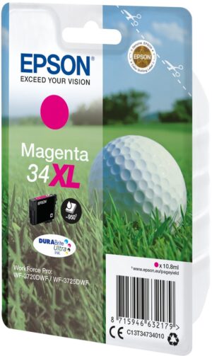 Epson Golf ball 34XL Golfbal DURABrite Ultra afzonderlijke magenta inkt