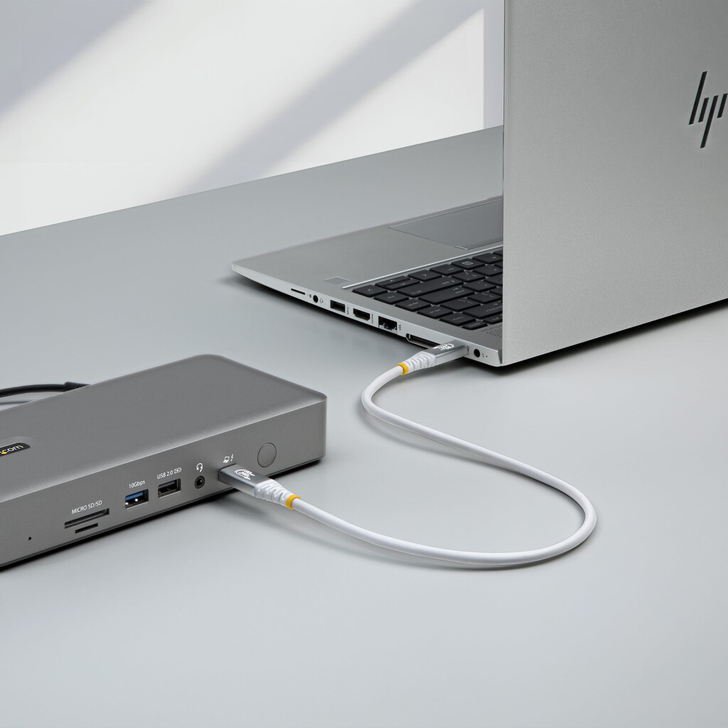 StarTech.com 50cm USB4 Kabel, 80Gbps, USB-IF Gecertificeerde USB-C Kabel, 240W PD, 8K 120Hz/4K 240Hz, DP2.1, DP80, Thunderbolt 4 - Afbeelding 6