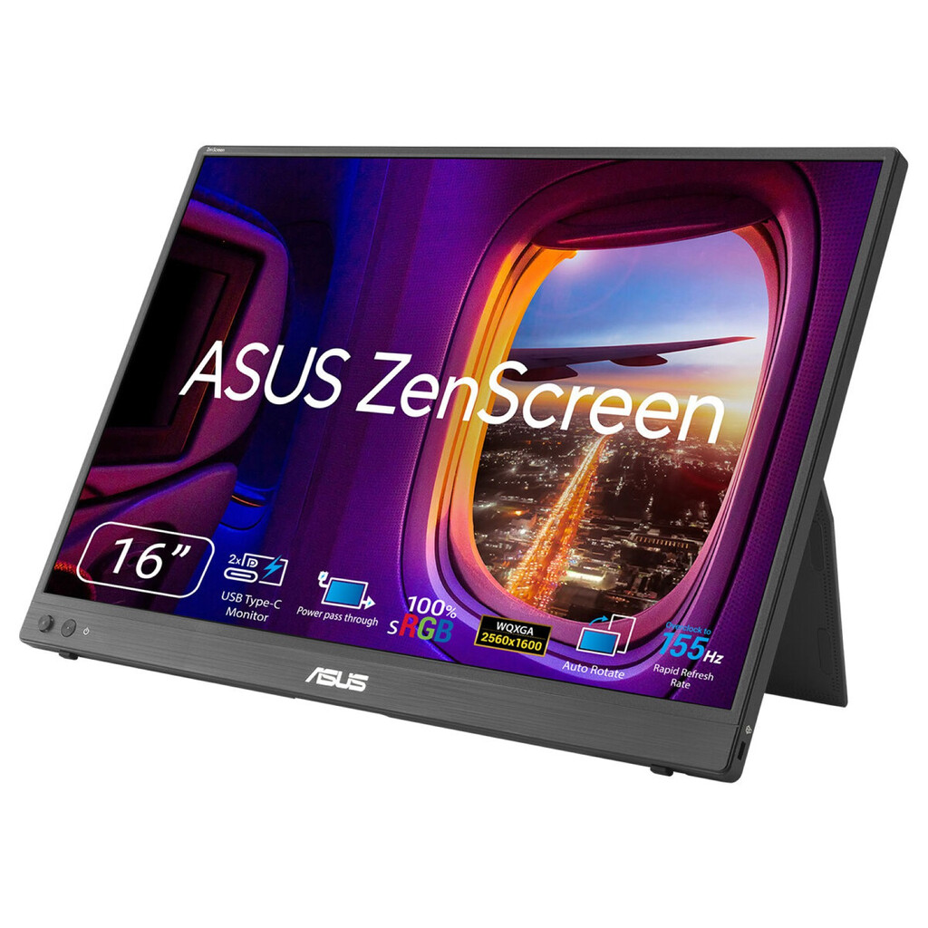 ASUS ZenScreen MB16NCG computer monitor 40,6 cm (16") 2560 x 1600 Pixels WQXGA LCD Zwart