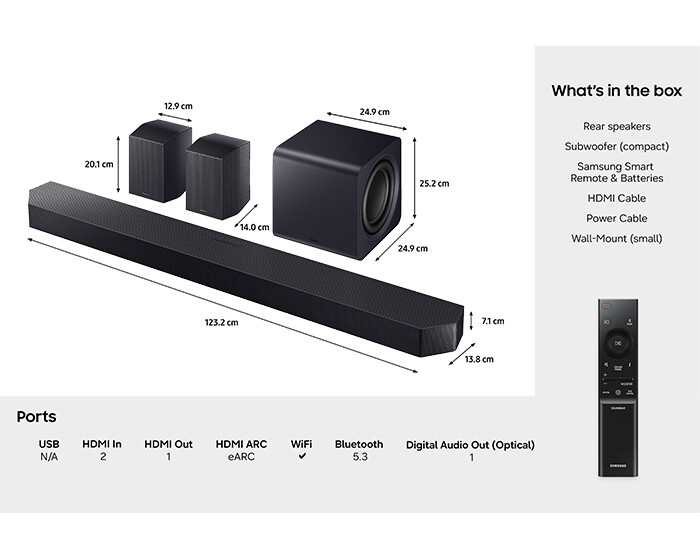 Samsung Q-series Cinematic Soundbar HW-Q990H (2026) - Afbeelding 21