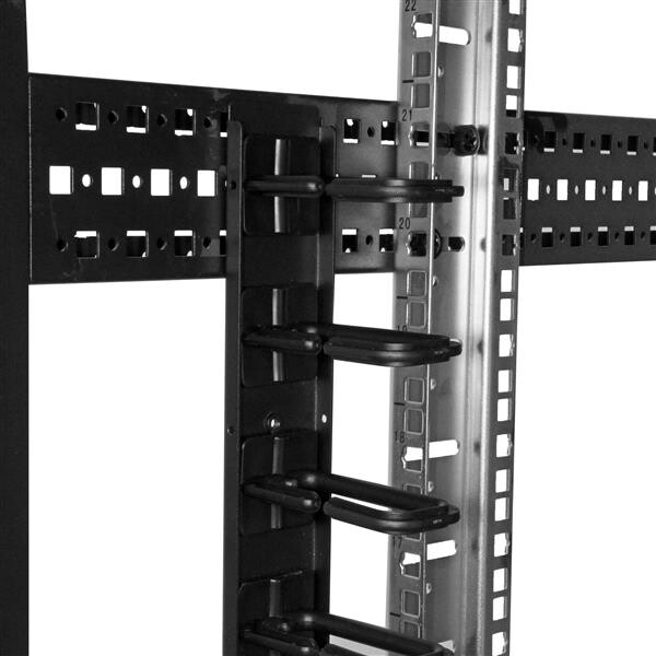 StarTech.com 2-Pack 20U Verticale Server Rack Kabelmanager met D-Ring Haken, 40U Netwerk Rack Kabelorganizer, 2x 91cm Kabelgele - Afbeelding 8