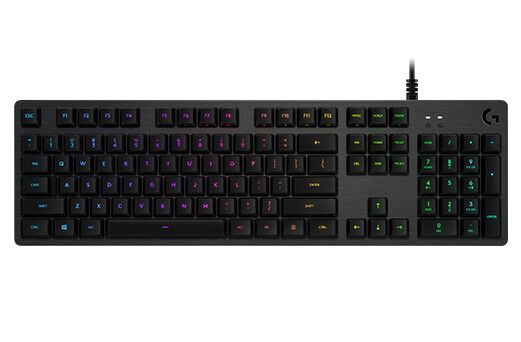 Logitech G G512 toetsenbord Gamen USB AZERTY Frans Koolstof