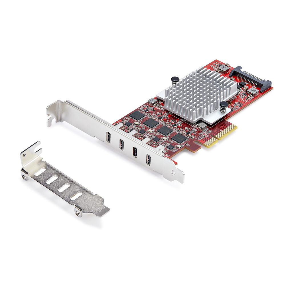 StarTech.com 4-Port USB-C PCIe Kaart, USB 3.2 10Gbps, USB Type-C PCI Express Uitbreidingskaart, 4x Onafhankelijke USB Controller
