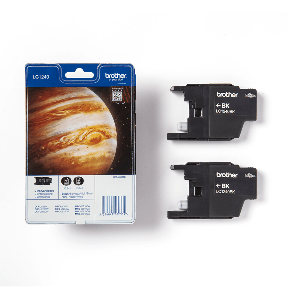 Brother LC-1240BKBP2 inktcartridge Origineel Normaal rendement Zwart - Afbeelding 2