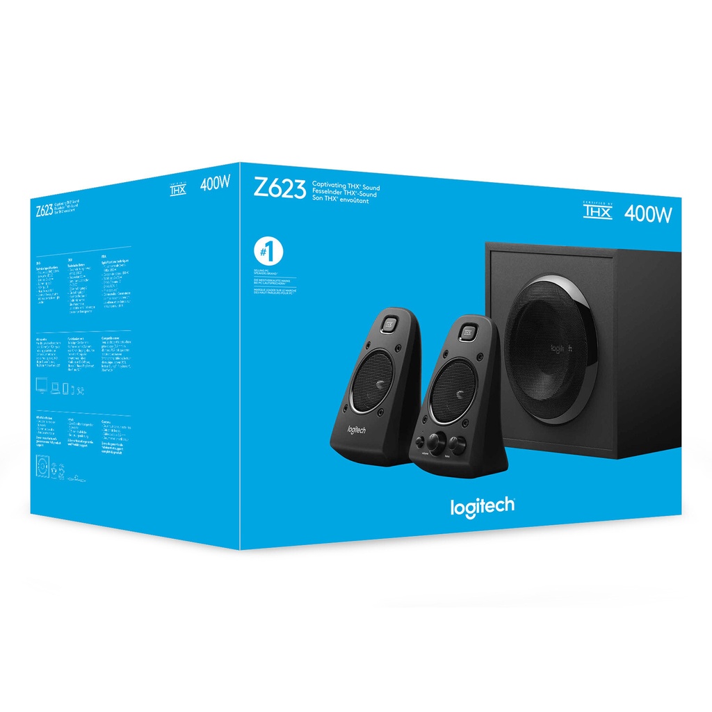 Logitech Z623 luidspreker set 200 W Universeel Zwart 2.1 kanalen 35 W - Afbeelding 12