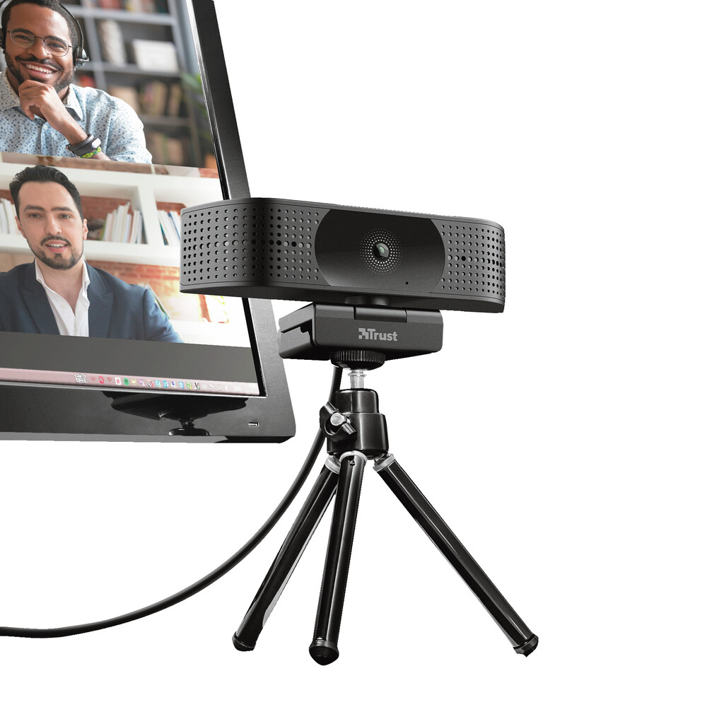 Trust Teza 4K Webcam - Ultra HD webcam – 3840 x 2160 resolutie – Dubbele microfoon – Zwart - Afbeelding 6