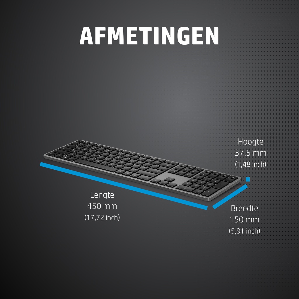 HP 975 dual-mode draadloos toetsenbord - Afbeelding 13