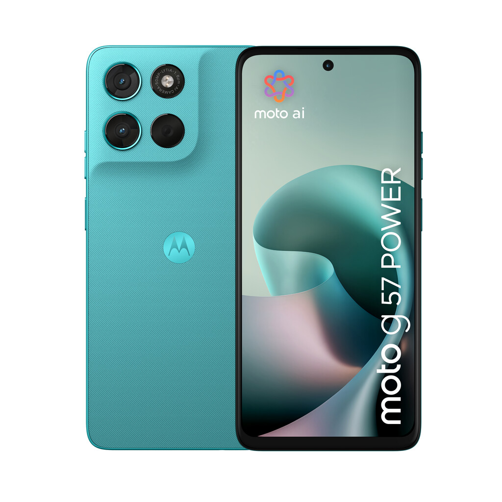 Motorola moto g57 power 17,1 cm (6.72") Dual SIM Android 16.0 5G USB Type-C 12 GB 256 GB 7000 mAh Turkoois