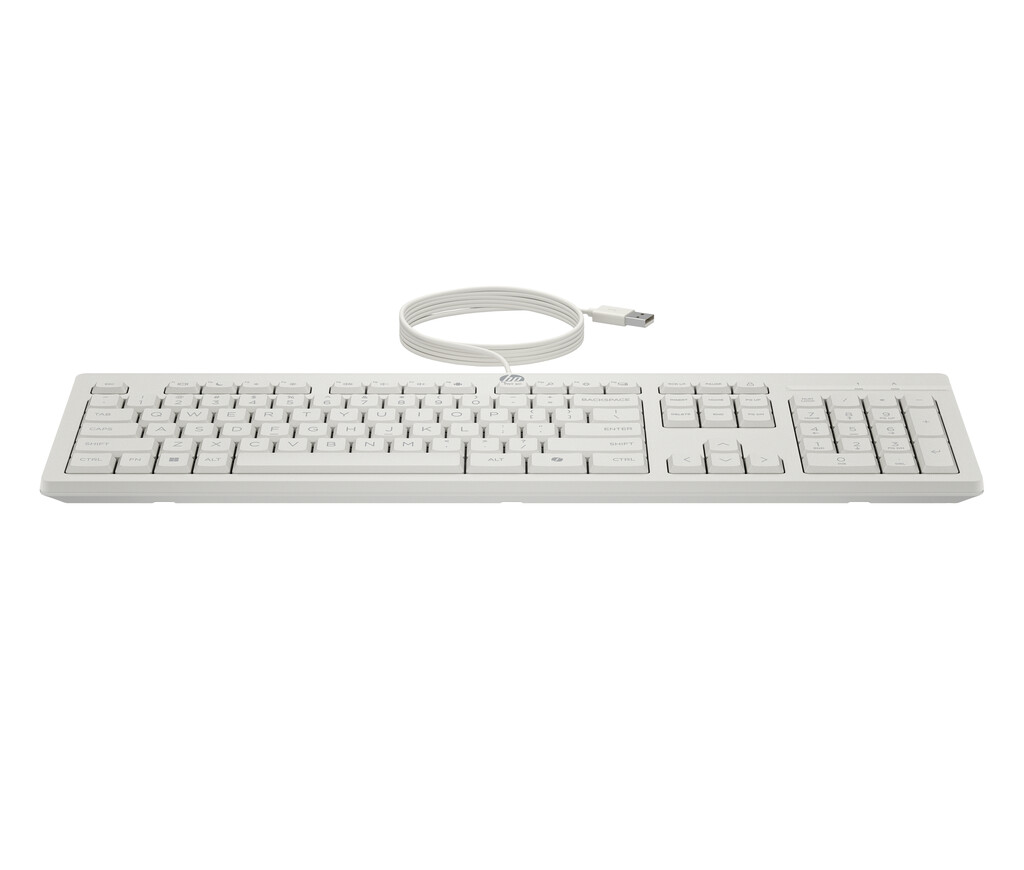 HP 225 Wired Mouse and KB G2 CWH Belgium - English localization AZERTY - Maus - AZERTY toetsenbord Inclusief muis Kantoor USB Wi