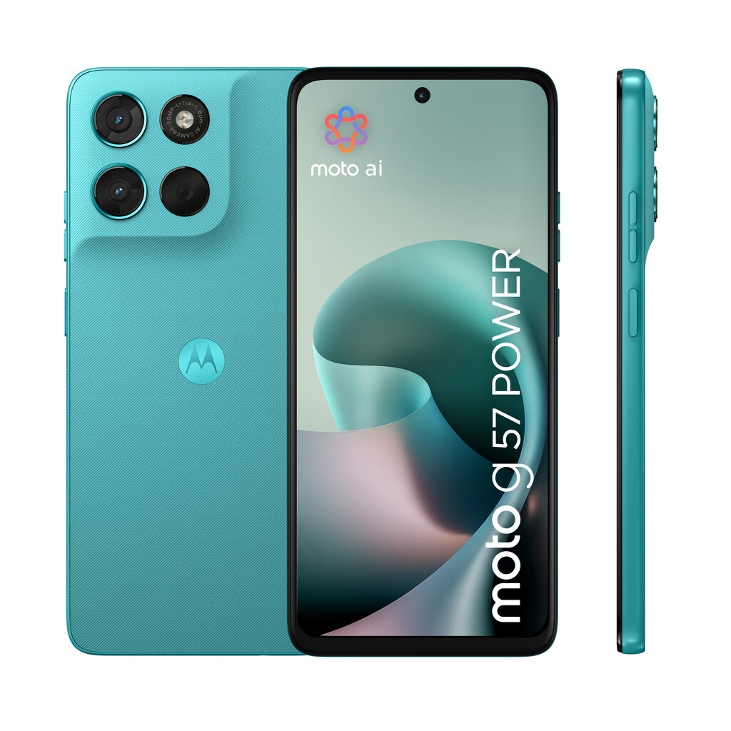 Motorola moto g57 power 17,1 cm (6.72") Dual SIM Android 16.0 5G USB Type-C 12 GB 256 GB 7000 mAh Turkoois - Afbeelding 2