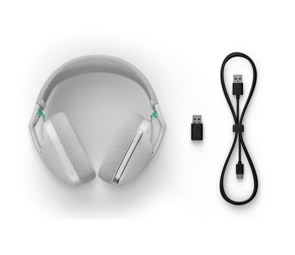 Logitech G G321 LIGHTSPEED Headset Draadloos Hoofdband Gamen USB Type-C Bluetooth Wit - Afbeelding 7