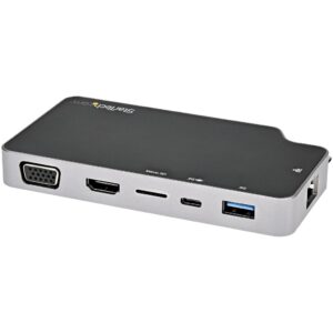 StarTech.com USB C Multiport Adapter, USB-C naar 4K HDMI of VGA Video met 100W Power Delivery Passthrough, 2 Port 10Gbps USB Hub