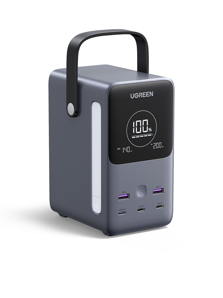 Ugreen Nexode Power Bank 48000 mAh Lithium Grijs - Afbeelding 4