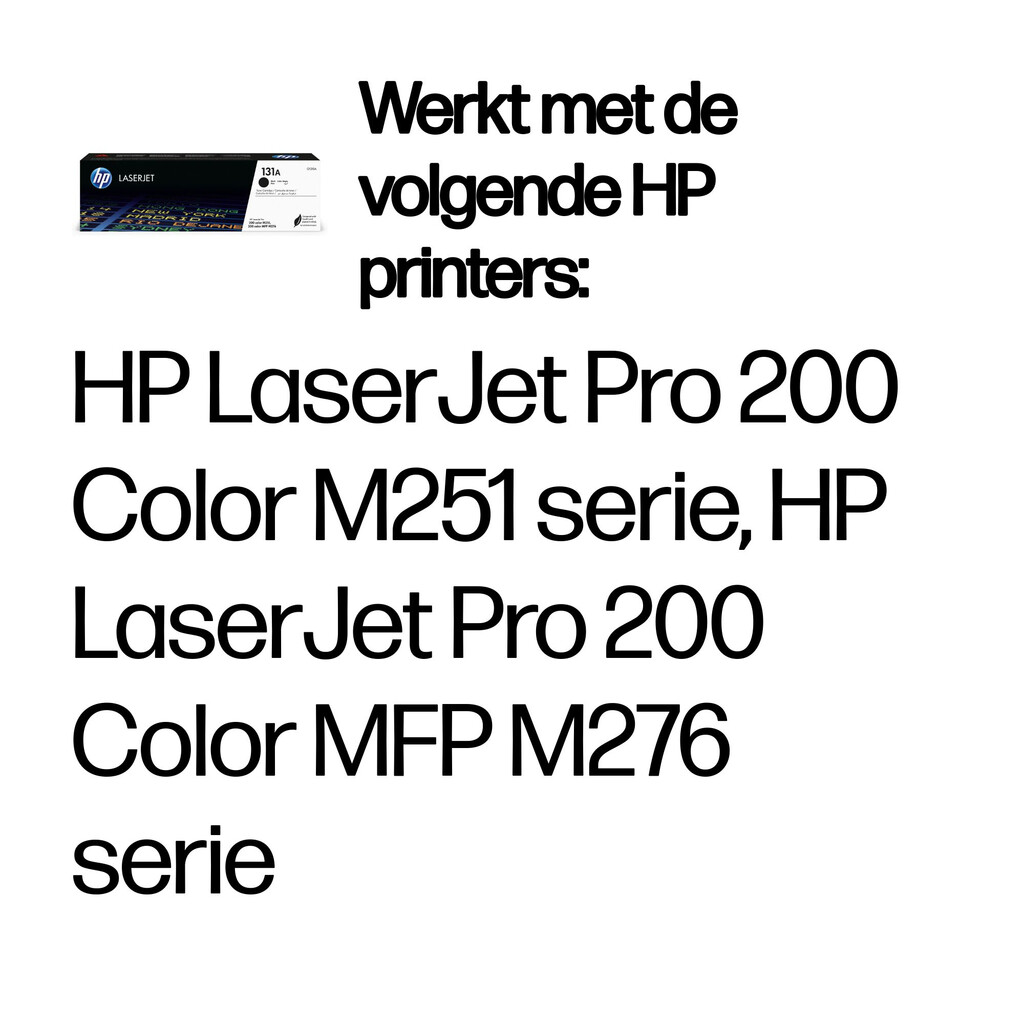HP 131A originele zwarte LaserJet tonercartridge - Afbeelding 2