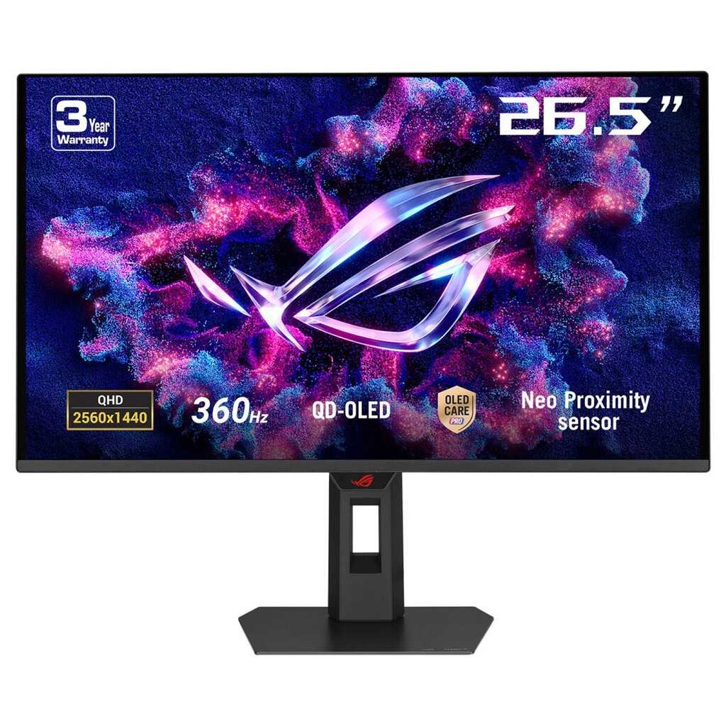 ASUS ROG Strix OLED XG27AQDNG computer monitor 67,3 cm (26.5") 2560 x 1440 Pixels Quad HD QD-OLED Zwart